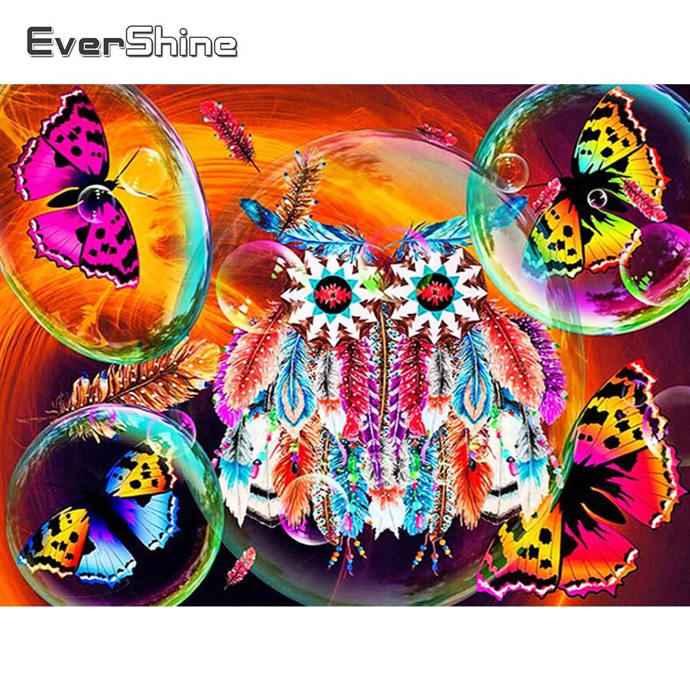 

Evershine алмазная живопись вышивка крестиком распродажа Алмазная мозаика Сова Новое Поступление Вышивка Стразы Искусство DIY Детский подарок