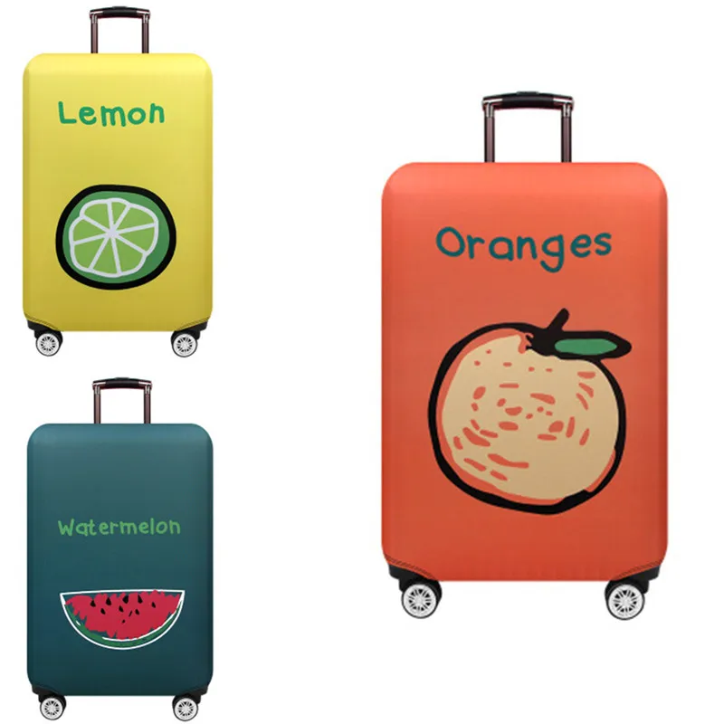Фрукты цветы Защитные чехлы для багажа с рисунком аксессуары путешествий