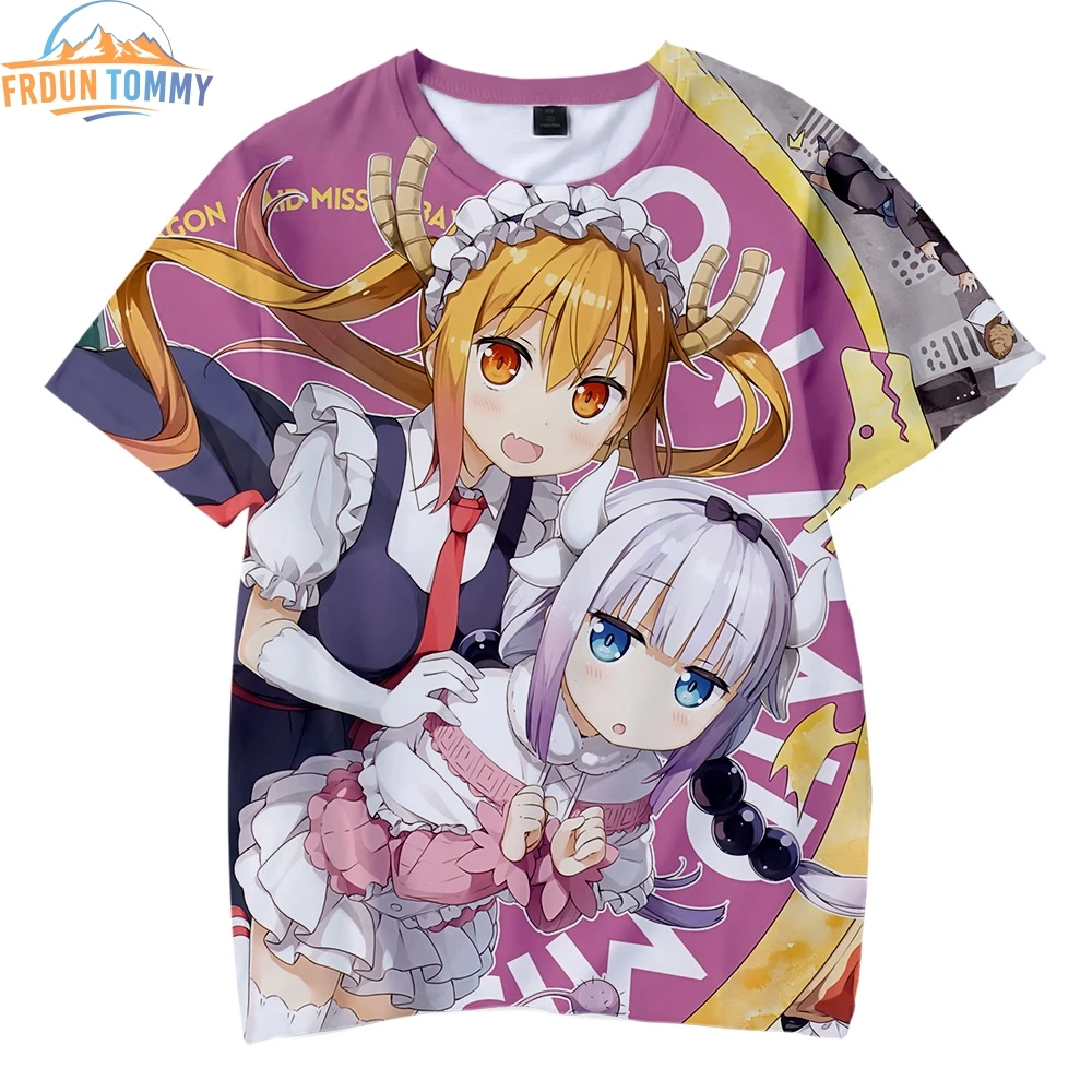 Новинка детские летние пляжные футболки Kobayashi s dragon maid с 3D принтом лидер продаж 2019