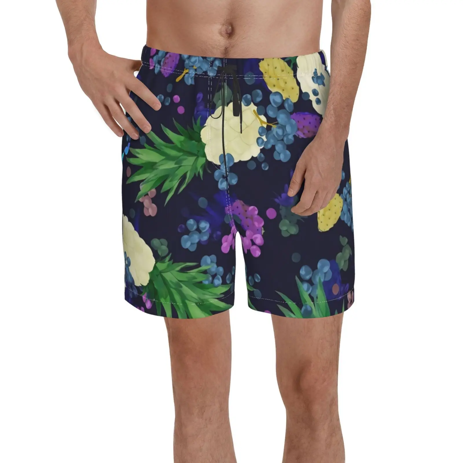 

Мужские пляжные шорты «сделай сам», двухуровневые быстросохнущие спортивные шорты для бега, тренировок в гавайском стиле