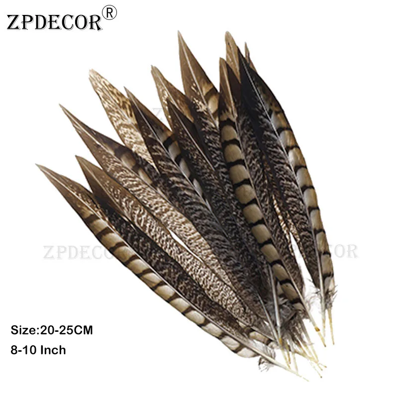 ZPDECOR 20 25 см 8 10 дюймов Дамский хвост амгерста перья фазана искусство и
