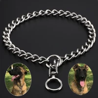 metal dog collar training choke chain collars for small medium large dogs pitbull bull strong stainless iron p chain