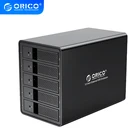 Док-станция ORICO серии 95 для жесткого диска 5 Bay, 3,5 дюйма, USB 150, поддержка режима RAID, алюминий, с Вт внутренним адаптером питания, 80 ТБ (5x16 ТБ)