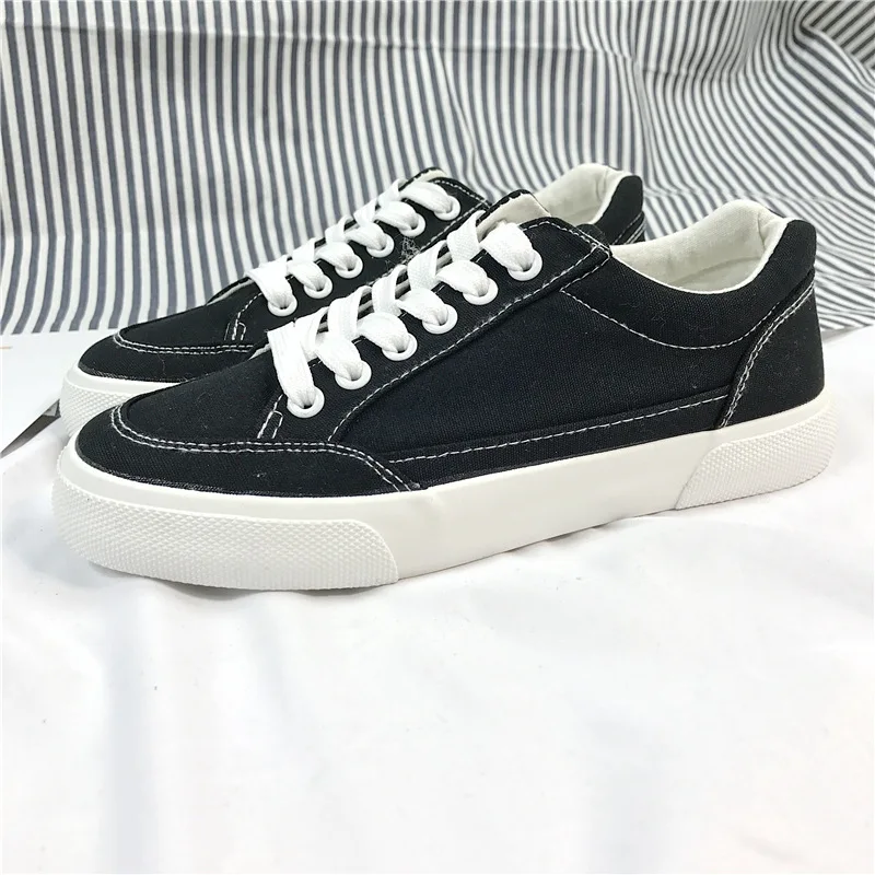 

Кеды женские на шнуровке, классические холщовые кроссовки, плоская Вулканизированная подошва, удобная дышащая обувь для бега