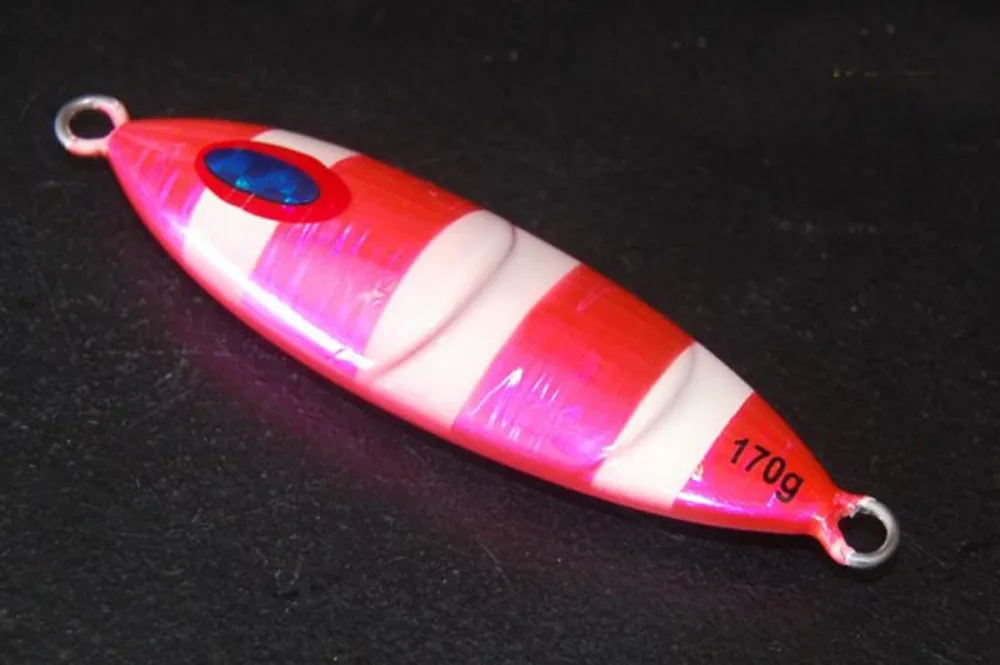 3PCS Glow Zebra Stripe Fishing Ocean Boat Jig Deep sea Jigging Jigbait Spoon Lure baits 140g 170g 210g | Спорт и развлечения