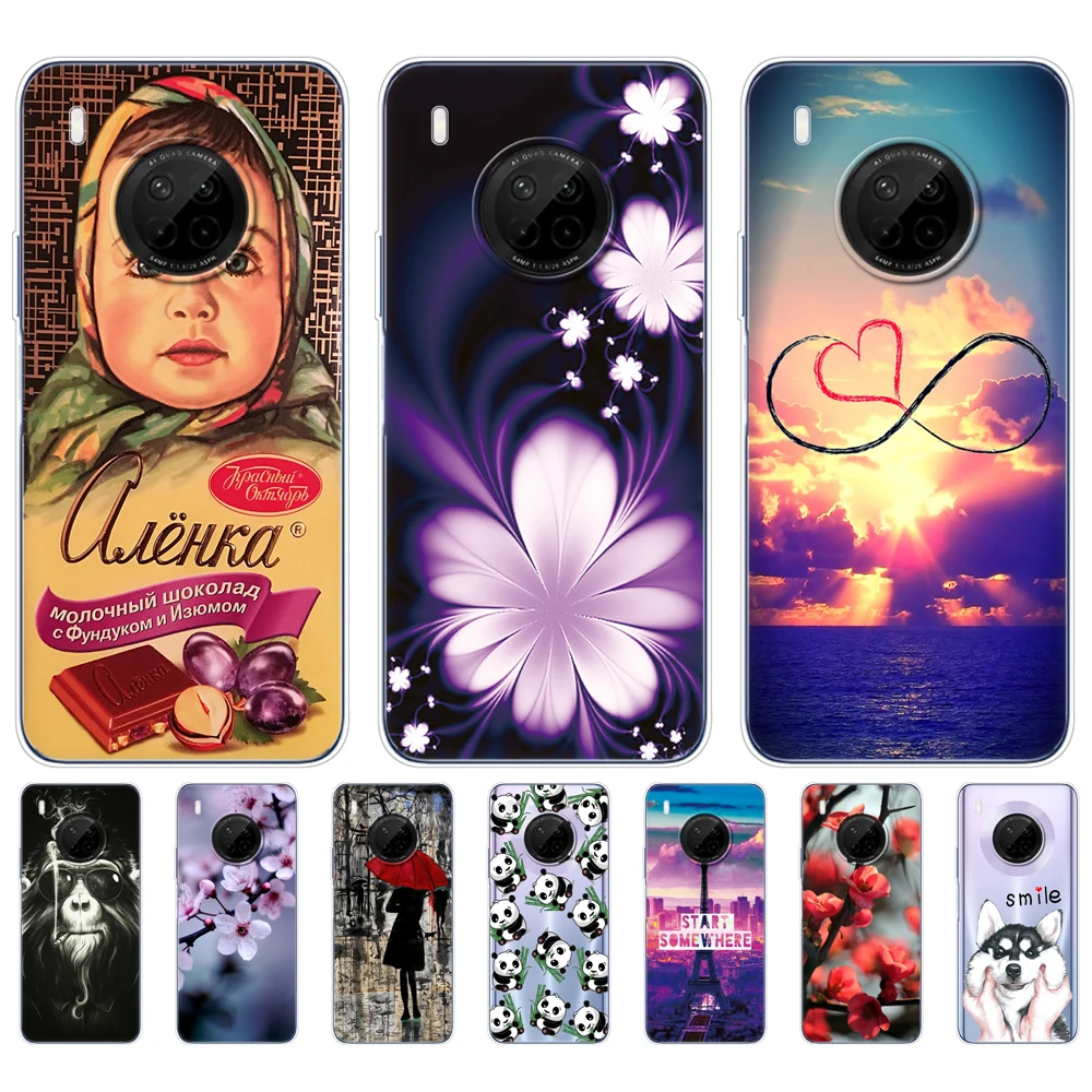 

For Huawei Y9A Case 6.63" Silicon Soft TPU Back Phone Cover For Huawei Y9A 2020 FRL-L23 Case For Huawei Y9 A Y 9A Coque Bumper