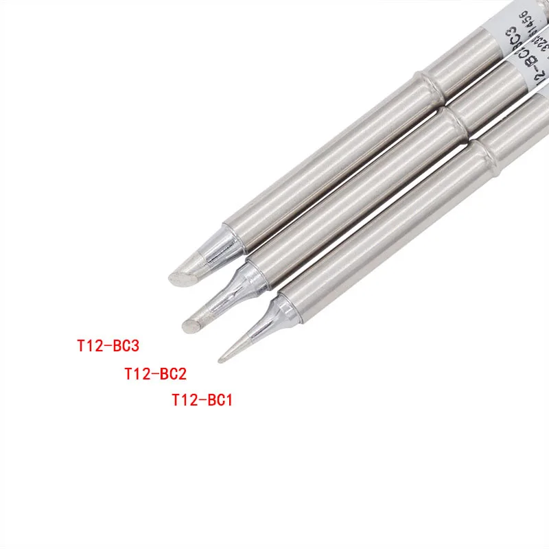 

1PC T12-BC1 BC2 BC3 Iron Tips Replace Solder Iron Tips For Hakko Soldering Rework Station Handle Welding 12V-24V 70W