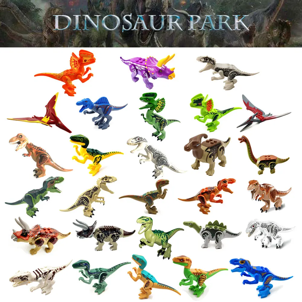 Конструктор Мир Юрского периода динозавр теродактил тираннозавр трицератопс