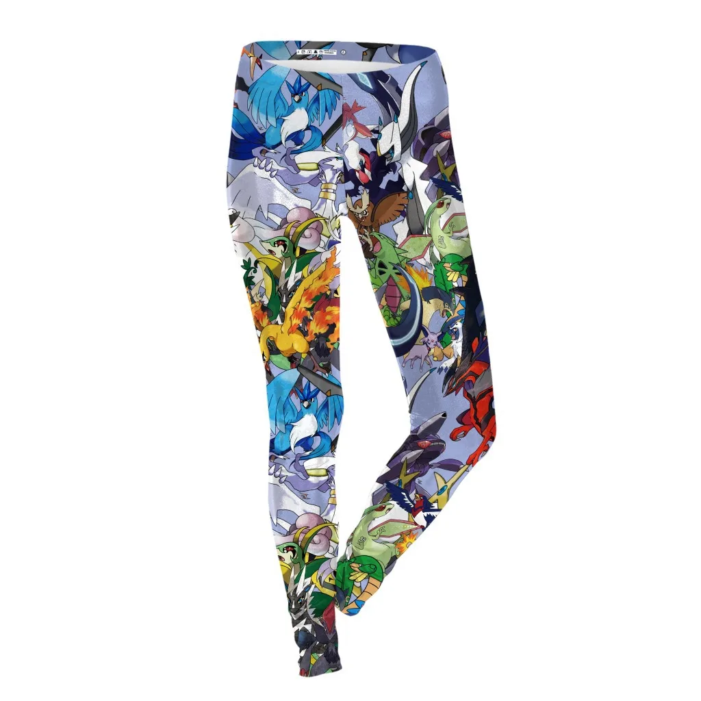 Леггинсы женские с высокой талией пикантные модные облегающие мультяшным