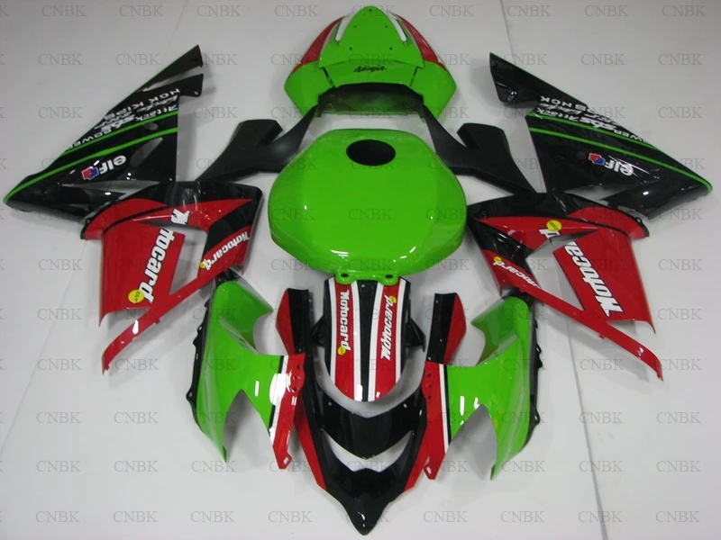 Обтекатель для ZX10r 04 Kawasaki комплекты корпуса 2005 Для наборы обтекателей 2004 зеленый