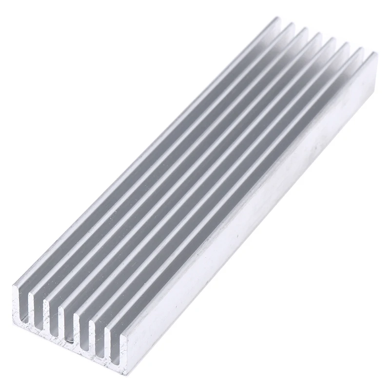 

Extruded Aluminum Heatsink For High Power LED IC Chip Cooler Radiator Heat Sink Drop Ship 100*25*10mm