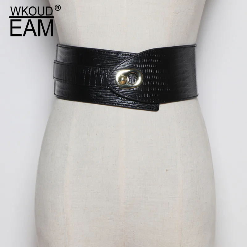 Новинка 2020 модные дизайнерские кожаные широкие ремни для женщин трендовые