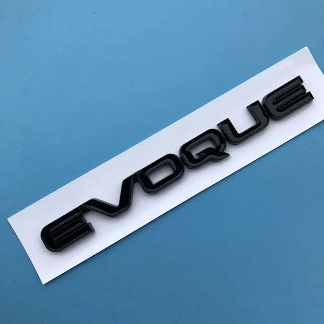glossy black DIY буквы эмблема значок для Range Rover SV автобиография спорт EVOQUE HSE автомобильный стайлинг переоборудование средний капот багажник логотип наклейка - Цвет: glossy black