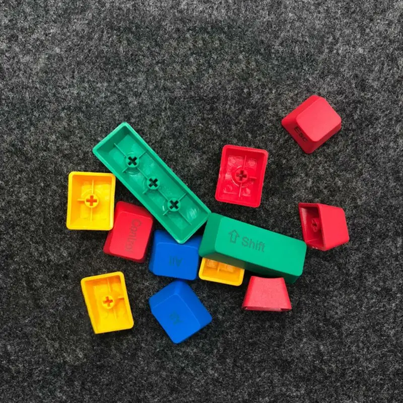 

12pcs PBT Replacement Mechanical Keyboard Keycap RGBY Color OEM Profile Dyesub Keycaps ALT CTRL SHIFT ESC