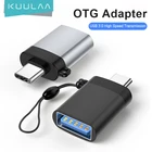 Адаптер KUULAA USB C OTG, адаптер быстрого типа C на USB 3,0 для Macbook Pro Xiaomi mi 10 Mini USB, адаптер Type-C OTG, конвертер кабеля