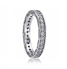 Hot Sale Real 925 Sterling Silver Lucky Finger Rings For Women Fashion Jewelry Gift Drop shipping - Цвет основного камня: 15