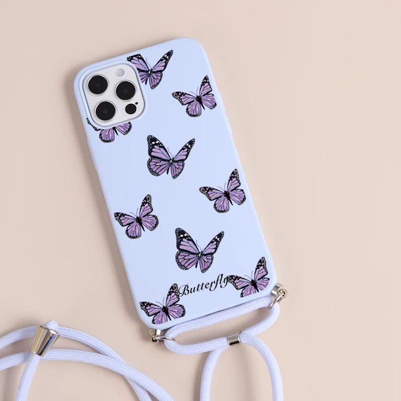 

Lanyard Case For Xiaomi Poco X3 NFC F3 F2 Mi 10T A3 Pro Lite Redmi 8A 9A 9C K20 K40 Note 8T 10 5 6 7 8 9 S Pro Max Coque Daisy