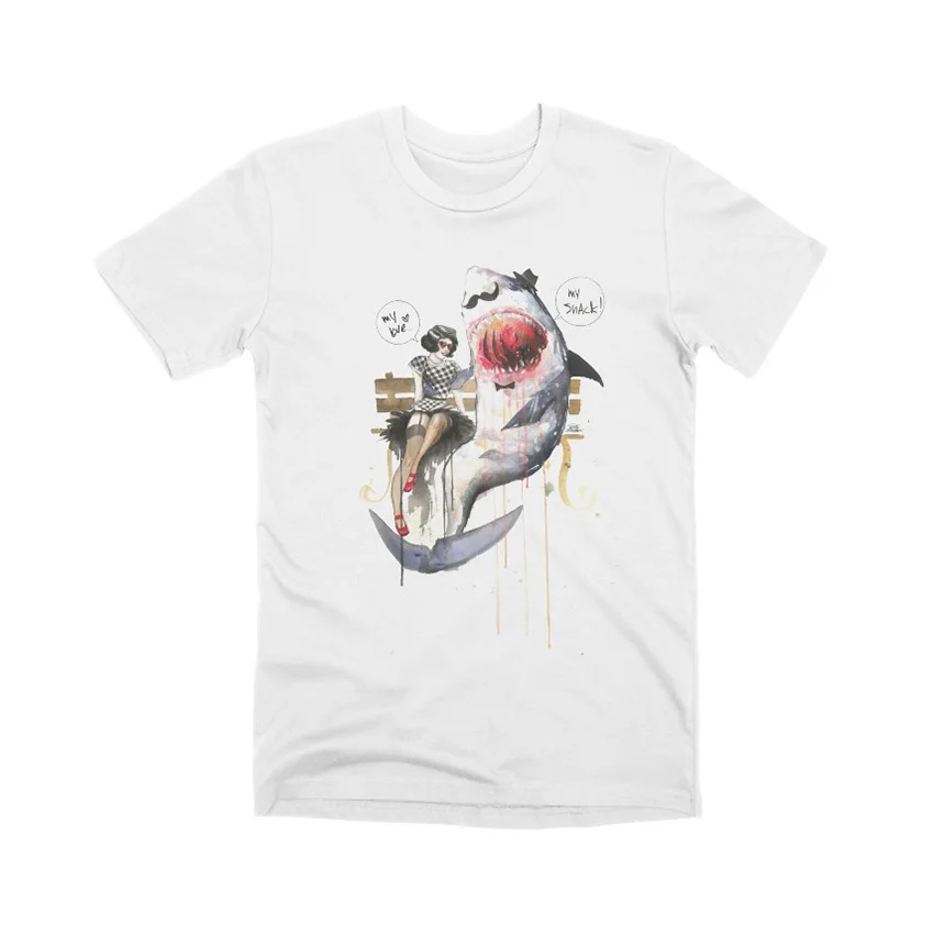 Г-н Акула Футболка Животные Природа акулы Смешные речи пузыри слово воздушные