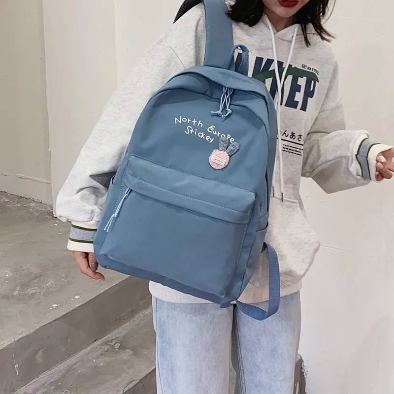 

2021 New Fashion Womens Backpack Nylon Waterproof Travel Backbag Large Capacity School Bags For Girls Mochila