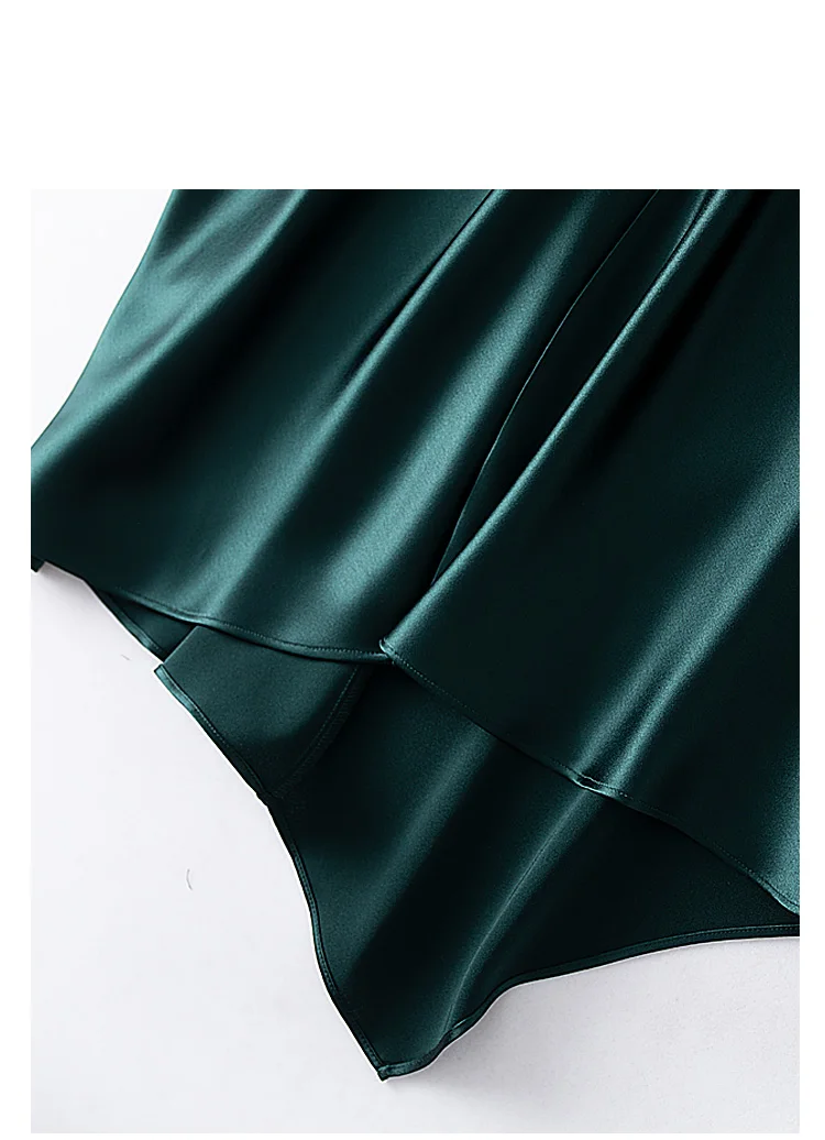 Женская атласная Асимметричная длинная юбка элегантная привлекательная