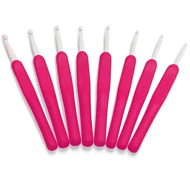 

Popular 8PC Hooks Needles Sewing Tools Weave ABS Knitting Needles Craft Yarn Crochet Hooks Sewing Needles