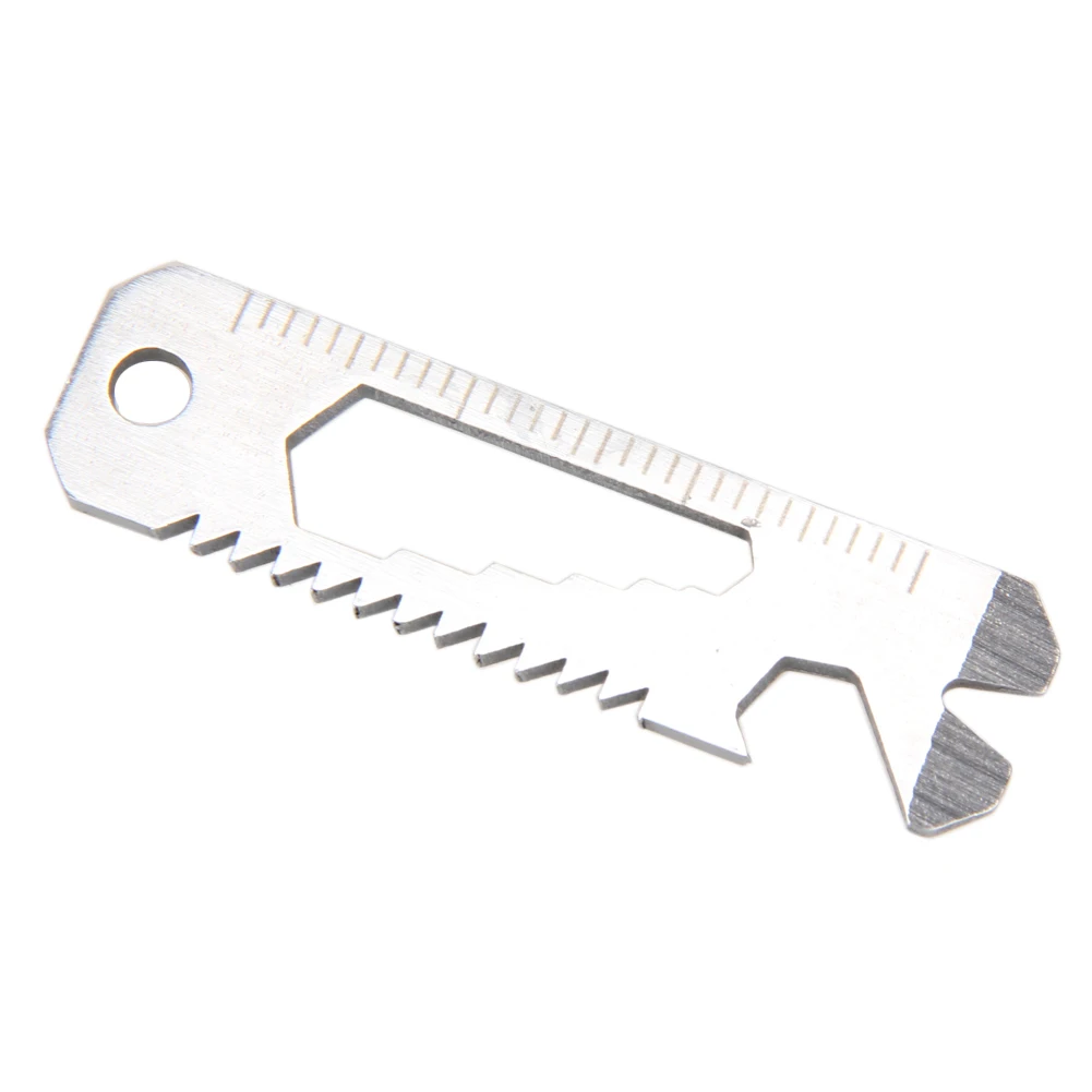 6 in 1 EDC Pocket Survival Tool Camping Screwdriver Bottle Opener Ruler Saw Keychain Outdoor Tools Hiking Fishing Kichen | Дом и сад