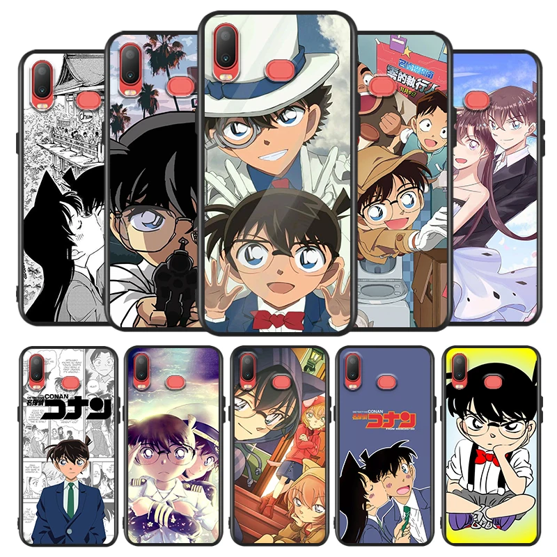 

Detective Conan Cartoon For Samsung Galaxy A9 A8 Star A750 A7 A6 A5 A3 Plus 2018 2017 2016 Black Phone Case Soft Cover