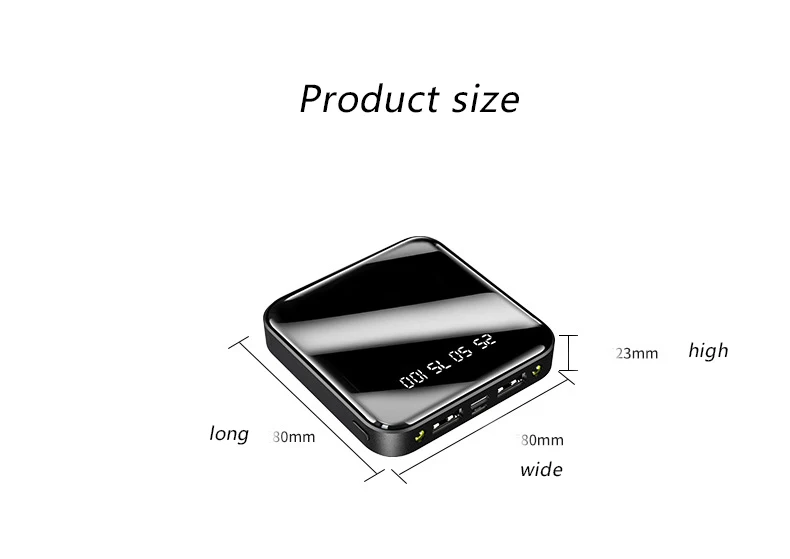 Внешний аккумулятор 10000 мАч для Xiaomi Mi 2 USB внешний аккумулятор портативное зарядное устройство Внешний аккумулятор для iPhone samsung huawei