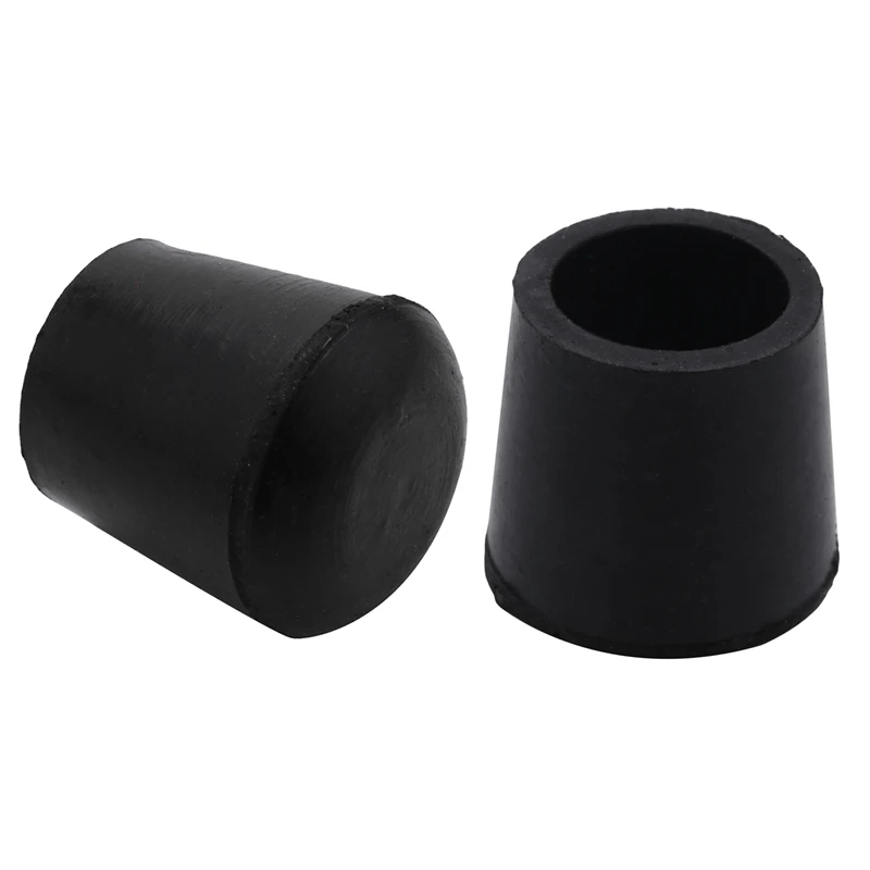 

10 Pcs Rubber Cone Shape Desk Feet Protector Chair Leg Tip Pad Black