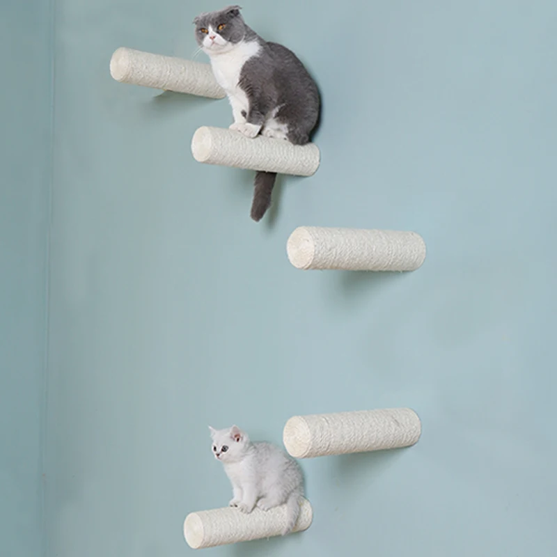 Настенный Когтеточка для кошек сизаль дерево скребок игрушки котят кошка игра