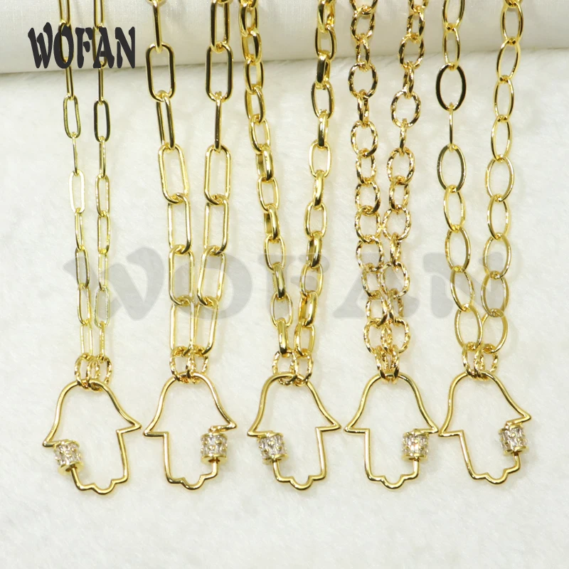

Big Link chain Hand pendants necklace Toggle-clasp Lock pendants necklace accessories fashion jewelry for women 50591