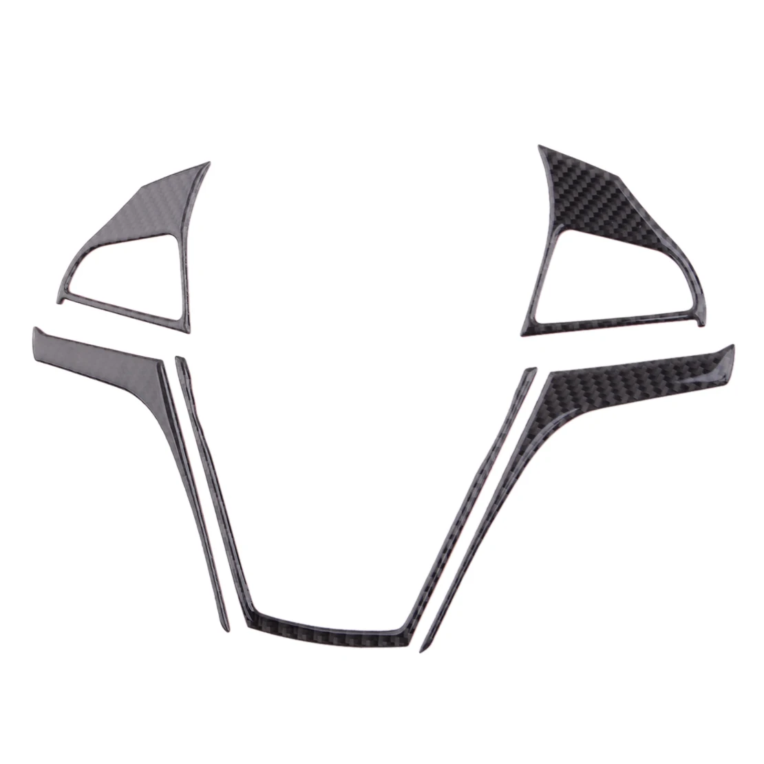 

1 Set Black Carbon Fiber Steering Wheel Cover Sticker Trim Fit for Chevrolet Camaro 2013 2014 2015 Car Decoration