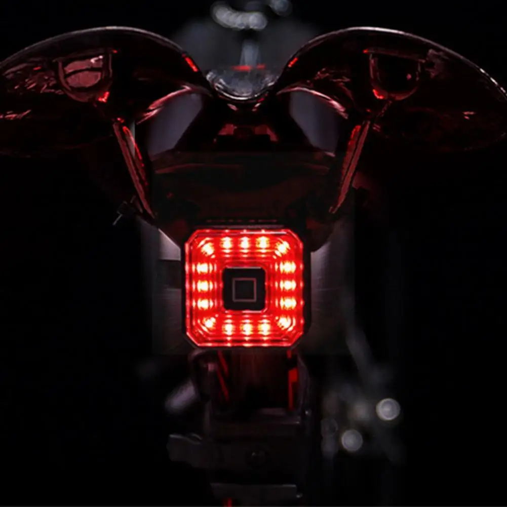 

GIYO Smart Bicycle Brake Light Tail Rear USB Cycling Bike Rechargeable Safety Auto Lamp Stop IPX6-Waterproof Light Back LED Q1N6