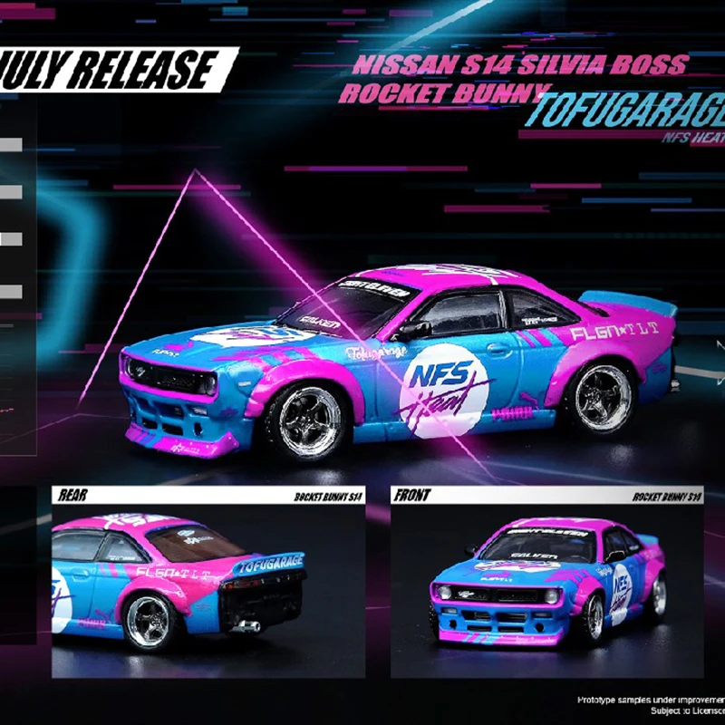 

Модель автомобиля INNO 1:64 Nissan Sivia S14 Rocket Bunny Boss Aero, литье под давлением