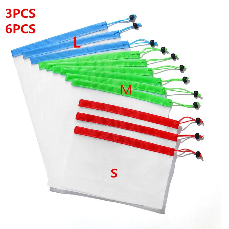 Сумка для покупок овощей и фруктов модные тканевые сумки с сеткой из полиэстера