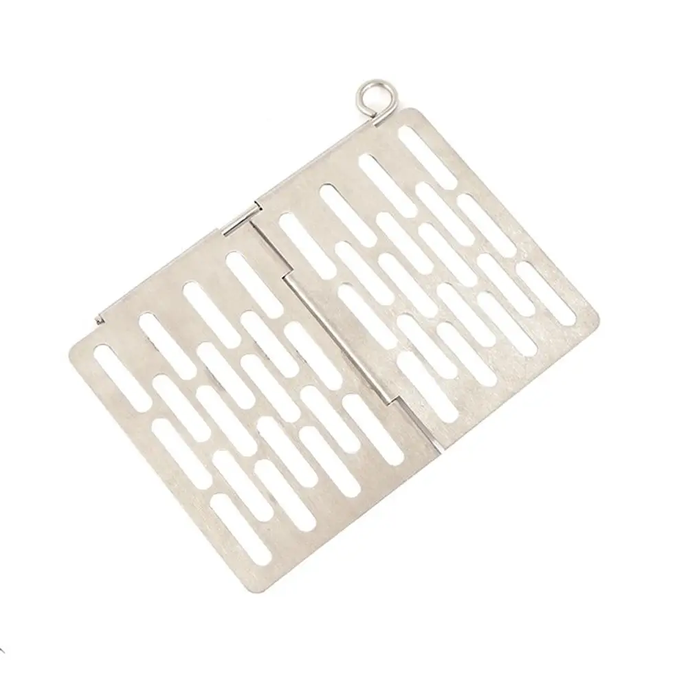 Складная мини корзина для барбекю из нержавеющей стали портативная гриль