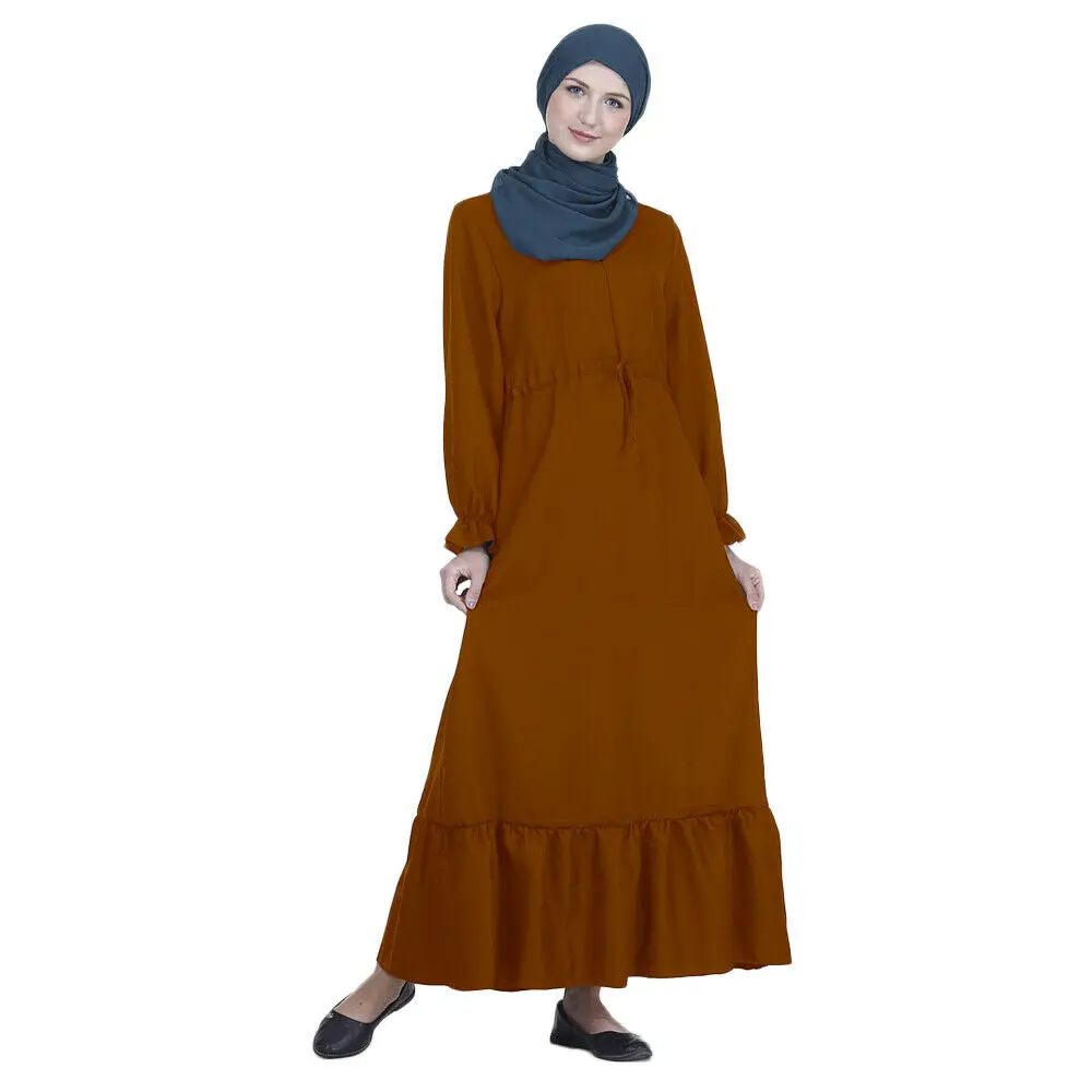 Мусульманская абайя женское платье скромное Jilbab мусульманское турецкое длинное