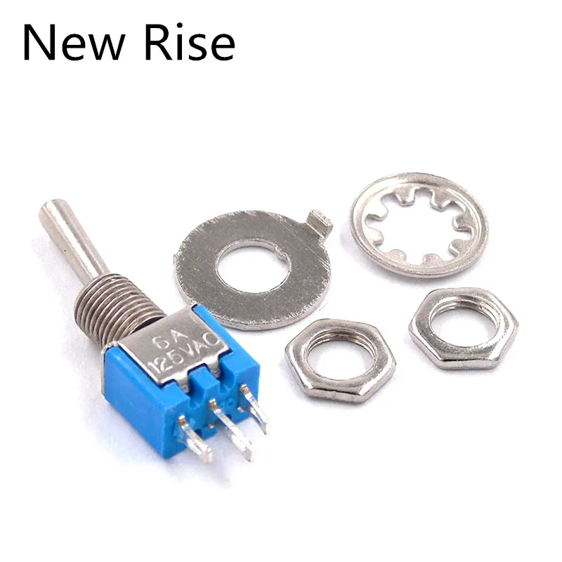 

10 шт., миниатюрные Рычажные переключатели на 6A, 125 В переменного тока