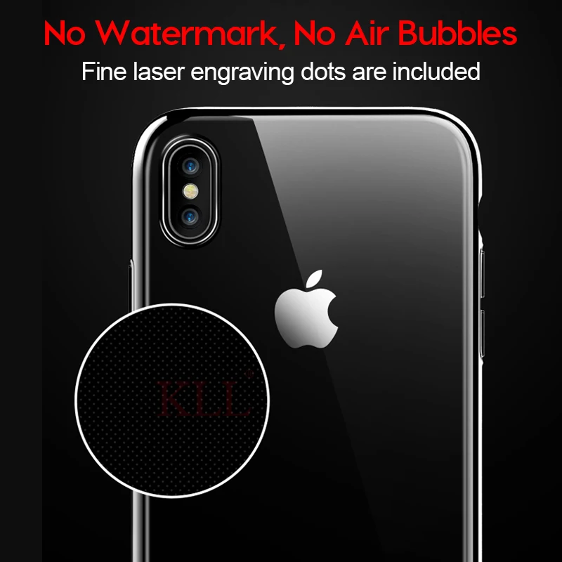 Мягкий прозрачный чехол с покрытием для iPhone 11 Pro XS MAX X XR тонкие прозрачные чехлы из