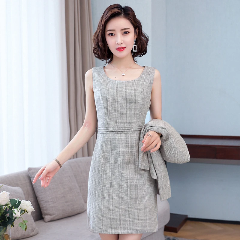 Элегантный серый официальный костюм с длинным рукавом дизайнерский Блейзер