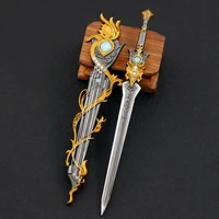zinc alloy 25cm game peripheral sword with sheath weapon model full metal role playing demon slayer sword weapon model toys