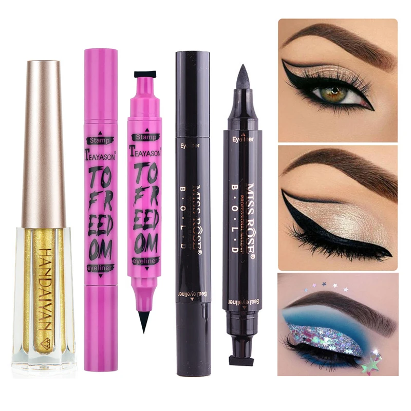 

Стойкая подводка для глаз, Водостойкая Подводка для глаз, штамп, ручка для теней, макияж, гладкая, красочная подводка для глаз, косметика, инс...