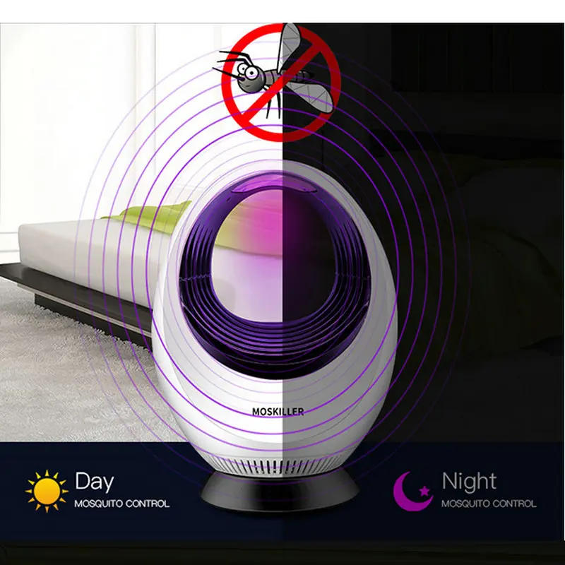 

Electric Mosquito Killer Lamp LED Bug Zapper Anti Mosquito Killer Lamp Insect Trap Lamp Killer Home Living Room Pest Control
