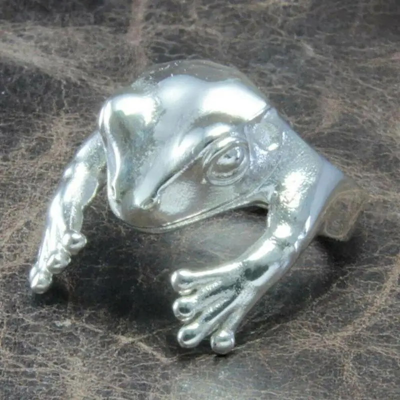 Кольца с лягушкой Милая лягушка животное кольцо Для женщин в стиле ретро панк