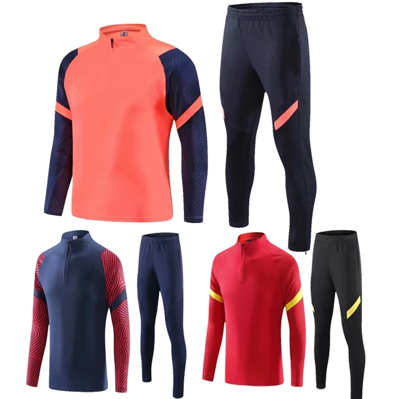 

Зимний мужской спортивный костюм для футбола, куртка с длинным рукавом, Детские комплекты трикотажных изделий, мужской спортивный комплект...