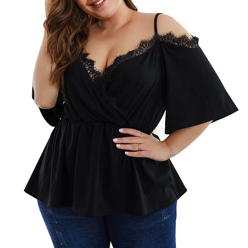 Летняя футболка для женщин размера плюс бюст 130 см 4XL 5XL 6XL 7XL Футболка женская