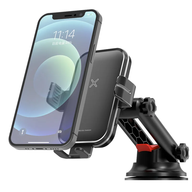 schitec 15w qi car wireless charger dual mode intelligent infrared fast wireless charging car mount for air car phone holder free global shipping