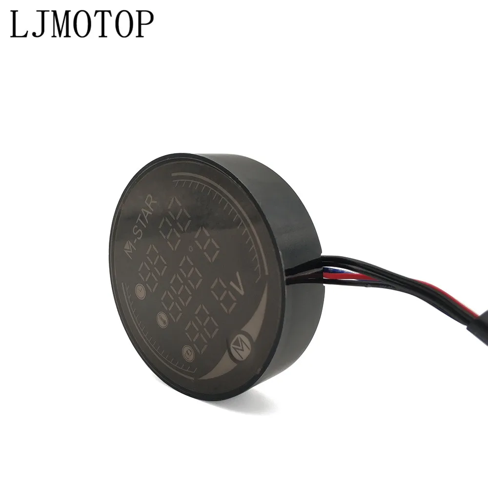 Retro Motorcycle instrument Sensor Digital Voltmeter Clock Thermometer For yamaha R6 YZF-R6 yzf-r6 fz16 TMax500 tmax-500 XT600 E |