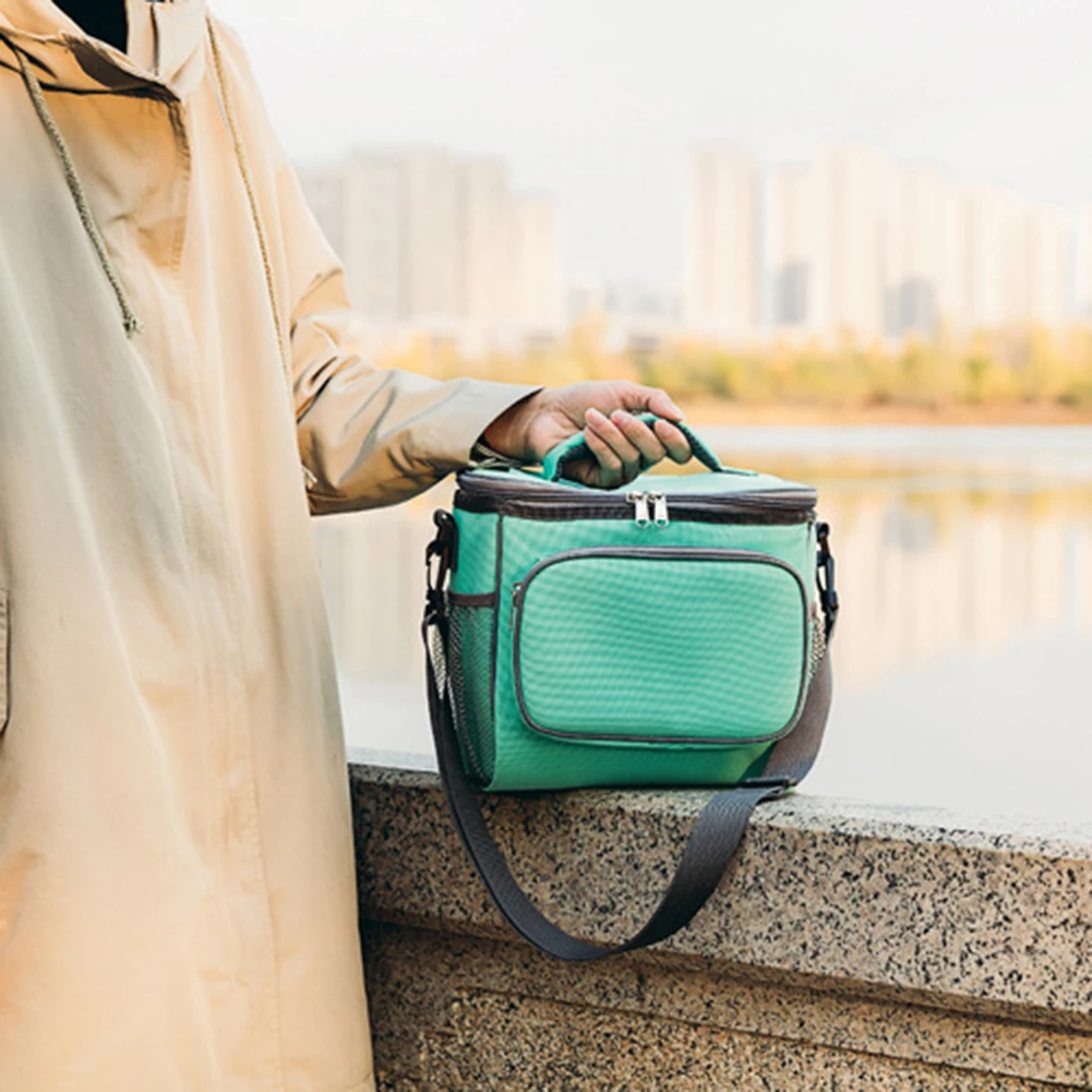 

Shoulder Thicker Cooler Large Bag Lunch Tote Insulated Ice Pack Portable Waterproof Folding Picnic Food Beer Storage Container