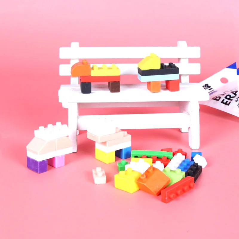 Детский мини строительный блок ластик можно собрать креативный квадратный
